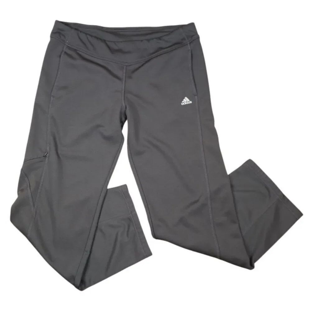 Adidas Track Pants Mens Size Large Gray Athletic Warm Up 027365 931001